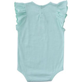 Carhartt Infant Girls Ruffle Sleeve Bee Bodysuit - Yucca