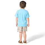 Carhartt Toddler Boys Short Sleeve Force Sun Defender Short and Woven Printed Short Set - Sand