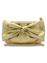 Simply Southern Leather Bow Crossbody - Gold