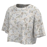 Local Girl Youth Boxy Crop Tee - Forest Camo Saltwater