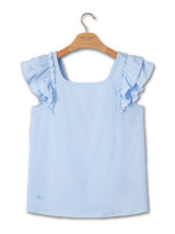 Simply Southern Women's Coquette Top - Blue