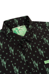 Retro Rifle Lady Liberty Button Down