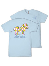 Simply Southern Women's Lion Lemon Track Tee - Ice