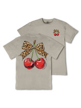 Simply Southern Women's Mineral Wash Cherry Tee - Birch