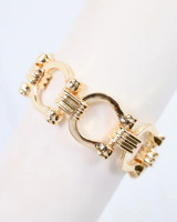 Caroline Hill Ely Horsebit Chain Bracelet - Gold