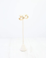 Caroline Hill Port Gibson Hammered Hoop Earring - Gold