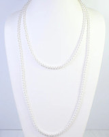 Caroline Hill Hattiesburg Multi Strand Pearl Necklace - Cream