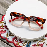 Peepers Take a Bow Blue Light Reading Glasses – Tortoise & Blush