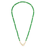 Canvas Aurora Beaded Necklace - Green