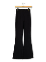 Simply Southern Women's Scalloped Leggings - Black