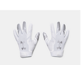 Under Armour Youth F8 Football Glove- White