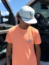 Dirty Marsh Outfitters Men's Tombstone Neon Tee - Cantaloupe