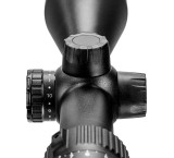 Conquest V4 3-12x56 Riflescope with Illuminated Plex Reticle (#60) - Capped Elevation Turret - Fixed Parallax - .25 MOA