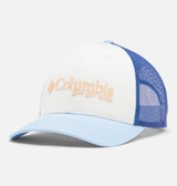 Columbia Women's PFG Mesh Snap Back-White/Vivid Blue/Sail/PFG