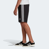 Adidas 3-Stripes Sweat Shorts-Black/White