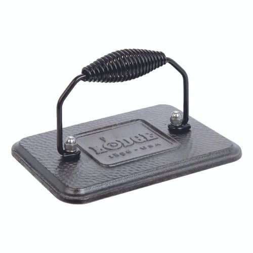 Lodge Logic Cast Iron Bacon Press Black