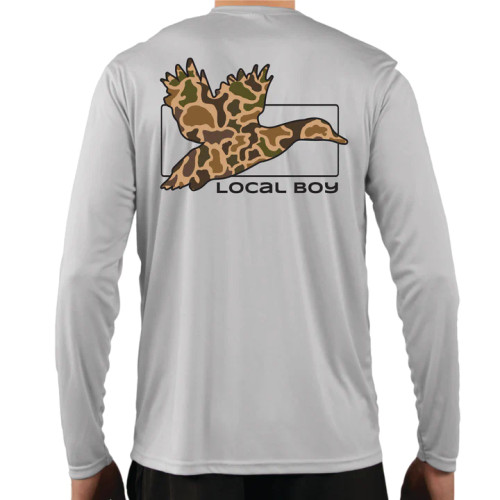 Local Boy Long Sleeve Performance Duck Camo