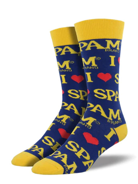 Socksmith Men's Spam Socks - Blue