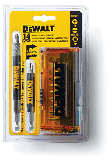 DeWalt Assorted Drive Guide Bit Set Heat-Treated Steel