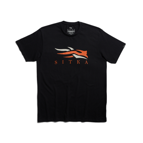 Sitka Gear Icon Tee-Black Orange
