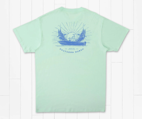 Southern Marsh Marlin Motoring Tee-Honeydew