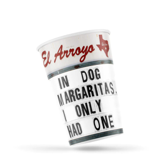 El Arroyo 12 oz Party Cups (Pack of 12) - Dog Margaritas