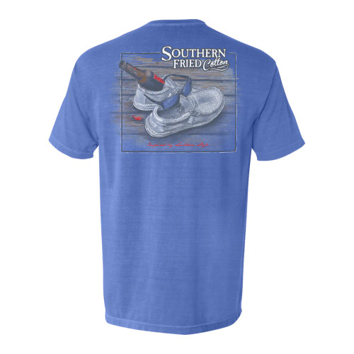 Southern Fried Cotton Sippin' on the Dock Tee