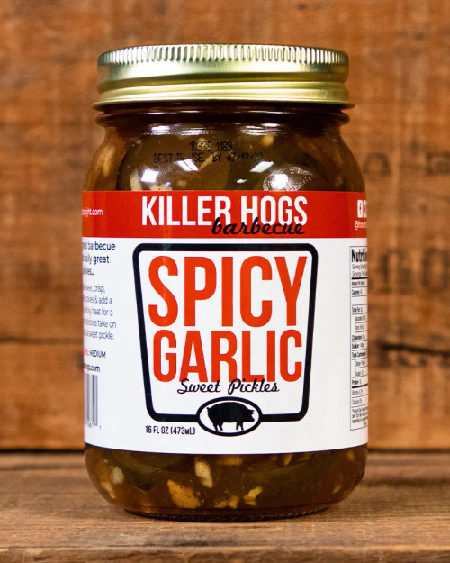 Killer Hogs Barbecue Spicy Garlic Pickles