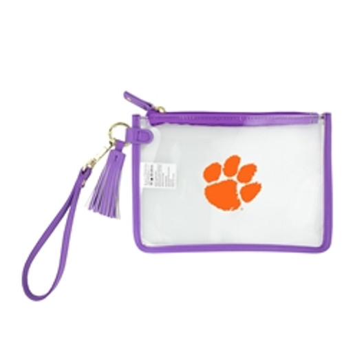 Capri Designs Clemson Wristlet