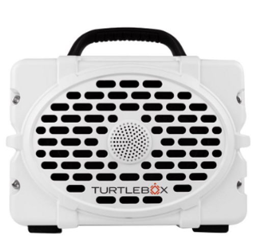 Turtlebox Wireless Bluetooth Weather Resistant Portable Speaker White