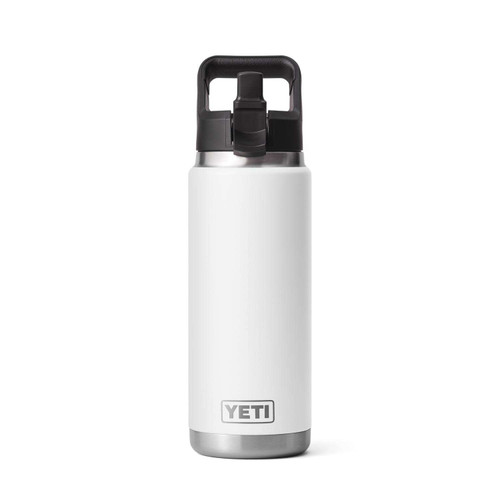 YETI Rambler 26 oz White BPA Free Bottle with Straw Cap