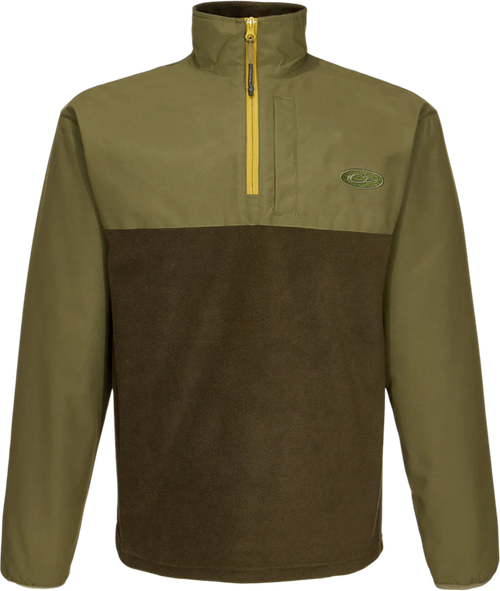 Drake Waterfowl 1/4 Zip Refuge Eqwader - Green Timber Drake Waterfowl 1/4 Zip Refuge Eqwader - Green Timber