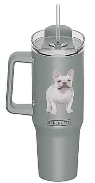 Serengeti 40 Oz. Stainless Steel Ultimate Hot & Cold Tumbler - French Bulldog
