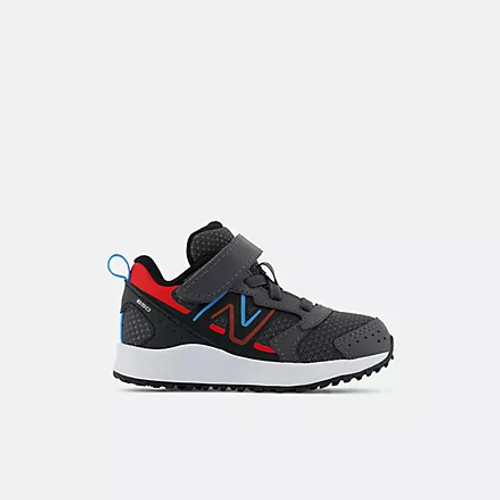New Balance Kids' Fresh Foam 650 Bungee Lace with Top Strap - Magnet with Neo Flame and Vibrant Sky