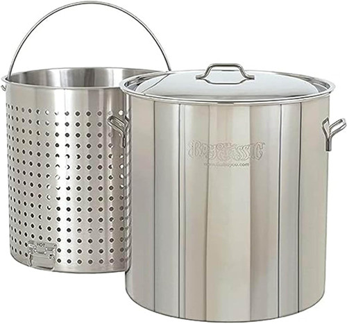 Bayou Classic 1182 82-qt Stainless Stockpot w/Stainless Perforated Basket