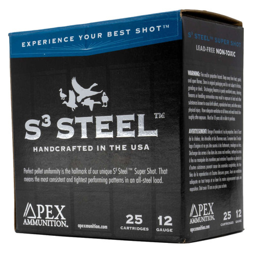 Apex Waterfowl S3 Steel 12 Ga 3" 1 1/4 Oz