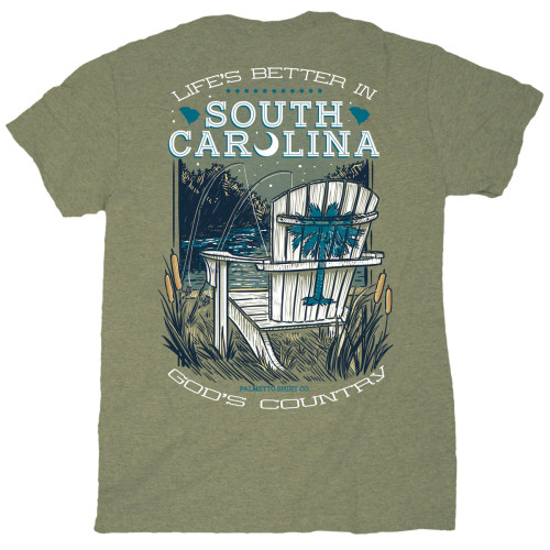 Palmetto Shirt Co. God's Country T-Shirt - Heather Green