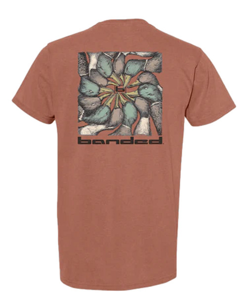 Banded Wheel Of Fortune Short Sleeve Tee - Clay