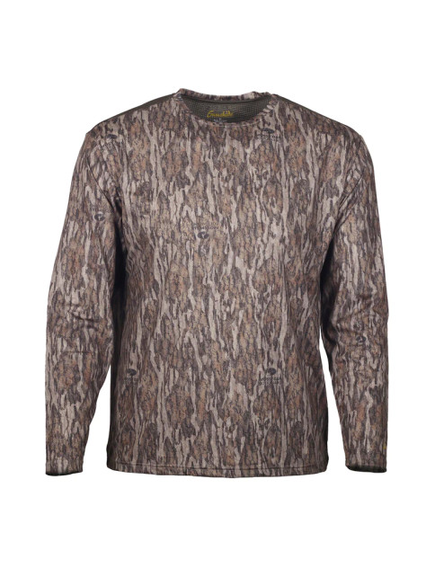 Gamehide Rapid-Wick Long Sleeve Hunt Shirt - Mossy Oak New Bottomland