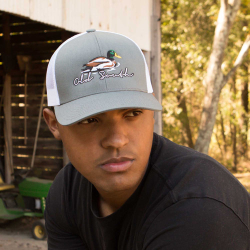 Old South Migrated Trucker Hat - Graphite/White