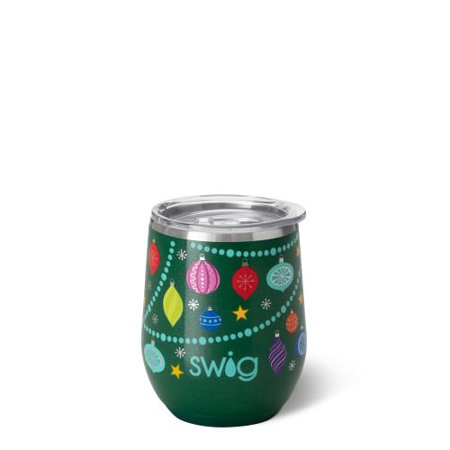 Swig O Christmas Tree 12 oz. Stemless Wine Cup