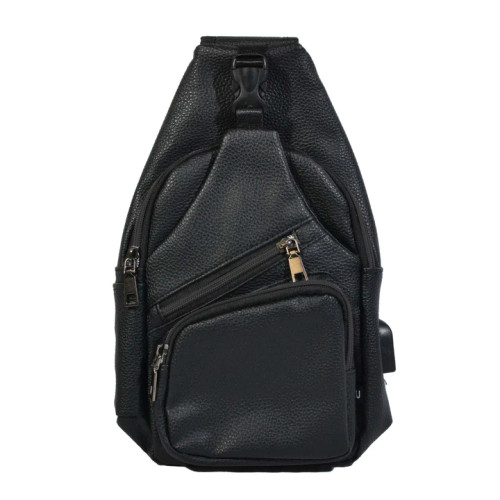 Calla Nupouch Anti-theft Regular Daypack - Milan Leather Black Calla Nupouch Anti-theft Regular Daypack - Milan Leather Black