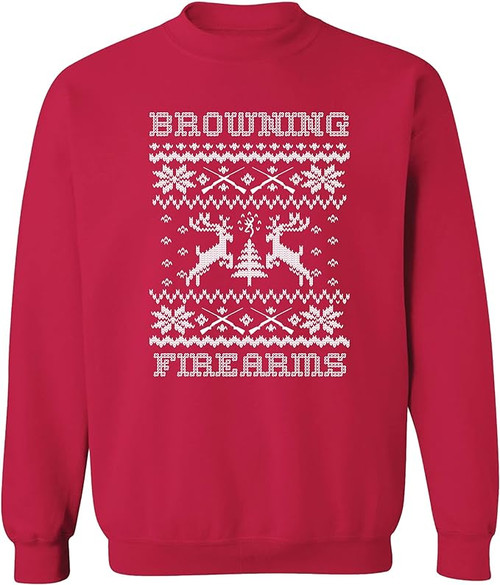 Browning Men's Christmas Sweatshirt - Red