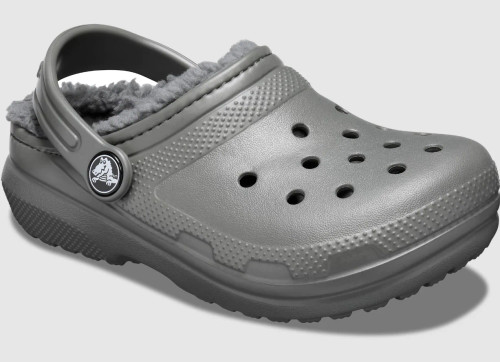 Crocs Kids' Classic Lined Clog - Slate Grey/Smoke Crocs Kids' Classic Lined Clog - Slate Grey/Smoke