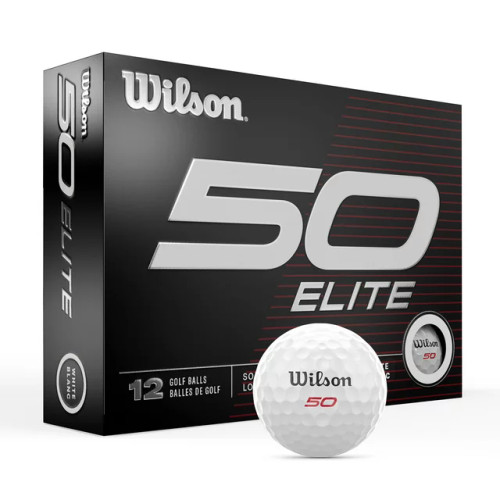 2023 Wilson Fifty Elite Golf Ball, White, 12-Pack 2023 Wilson Fifty Elite Golf Ball, White, 12-Pack