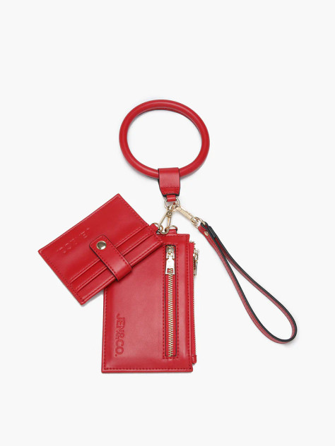 Jen and Co Libby Wallet Bangle Red