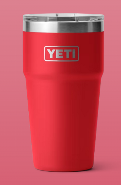 Yeti Rambler 20 oz Stackable Cup with Magslider Lid - Rescue Red