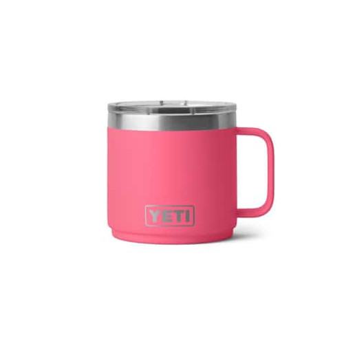 YETI Rambler 14 oz Tropical Pink BPA Free Insulated Mug YETI Rambler 14 oz Tropical Pink BPA Free Insulated Mug
