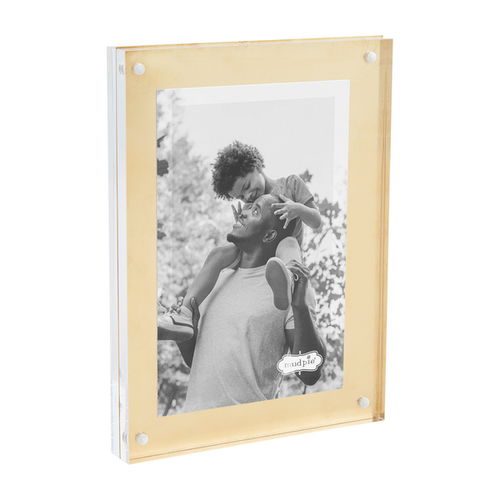 Mud Pie Small Brass Acrylic Frame