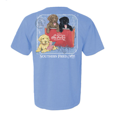 Southern Fried Cotton Fun Times Tee - Washed Denim